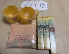 ディズニーランドホテル アメニティ、コップ2個、エコバッグ1個 紙のコースター