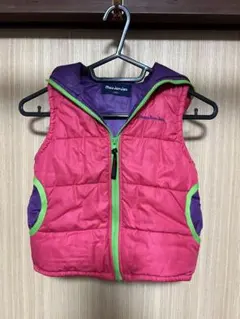 Moujonjon フード付きダウンベスト 100cm