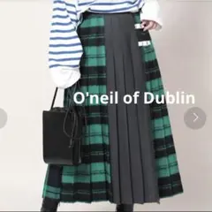 美品　フリークスストア別注　オニールオブダブリン ウールロングキルトスカート