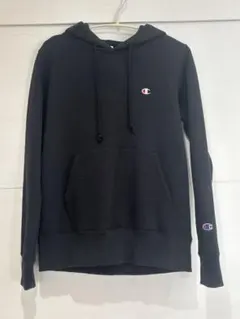 Champion woman Mサイズ ブラック フード付きパーカー