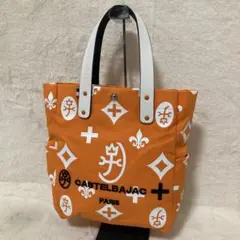 極美品 カステルバジャック トートバッグ オレンジ