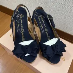 【美品】gaimo ガイモ エスパドリーユ サンダル　ウェッジソール 35