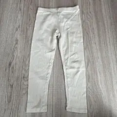 H&M ストライプ柄 レギンス サイズ110 アイボリー