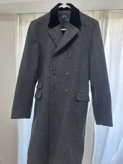 A.P.C. ダブルブレストロングコート Sサイズ グレー