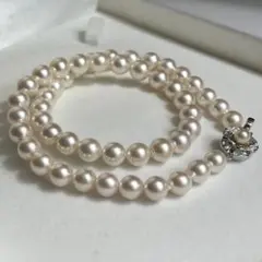 パールネックレス 約8.0mm-8.2mm シルバークラスプ - メルカリ
