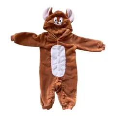 【美品✨】トムとジェリー 着ぐるみ フリース 80cm ロンパース