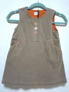 ファミリア　familiar　コーデュロイ　ジャンパースカート　110cm　美品