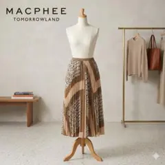 MACPHEE マカフィー トゥモローランド プリーツスカート 総柄 34 Sのサムネイル