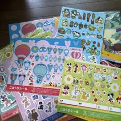 ポケモン　ディズニー 他　シール　ランチマット　20セット