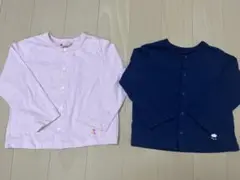 UNIQLO カーディガン 2枚セット ピンク ネイビー 美品