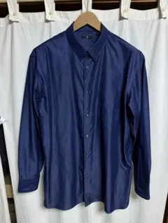 ユニクロ +J ブロードシャツ/レギュラーカラー ブルー XL