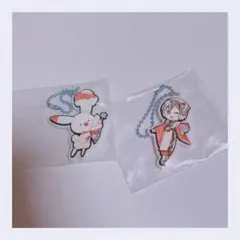 SNOW MIKU 2024 ラバーキーチェーン　MEIKO ＆ラビット・ユキネ
