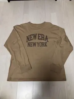 NEW ERA ニューエラ Tシャツ ベージュ L ロンT 長袖のサムネイル