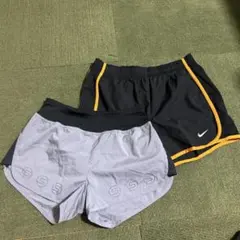 Nike ブラック オレンジ M skins グレー ショートパンツS