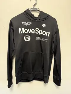 デサント　フード付きスウェット ブラック