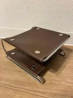 レザー二段トレイ ブラウン
