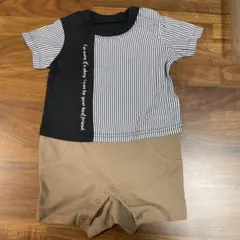 【新品】ブランシェス　ロンパース ストライプ　70cm