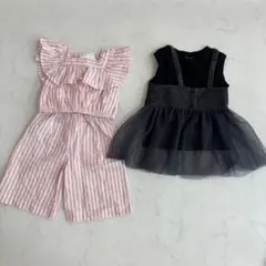 ミラーベー 子供服セット フリル チュール 80・90 まとめ売り（A618）
