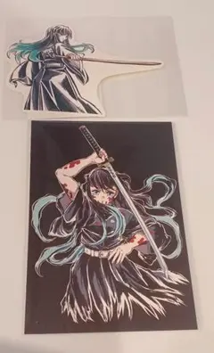 時透無一郎 　ステッカー1枚　ポストカード1枚　鬼滅の刃