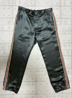 菅田将暉着用】Needles シンセティックレザー トラックパンツ M 黒 