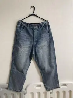 US オリジナル ダメージ加工 デニム イージーパンツ レミレリーフ 