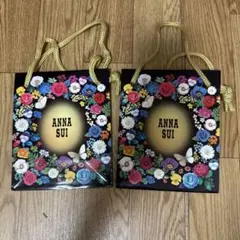 ANNA SUI 花柄ショップ袋 2個セット