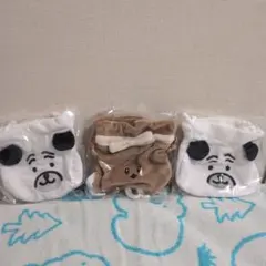 ナガノキャラクターズ おかお巾着 パグ・もちきんちゃく　3点セットのサムネイル