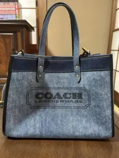 COACH デニム ショルダーバッグ