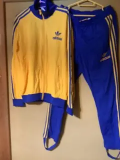 adidas 鹿島学園 ジャージ 青/黄色 - メルカリ