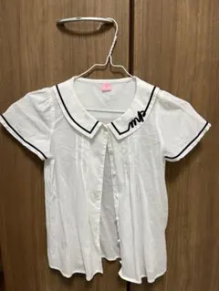 Mezzo piano セーラー襟 半袖シャツ