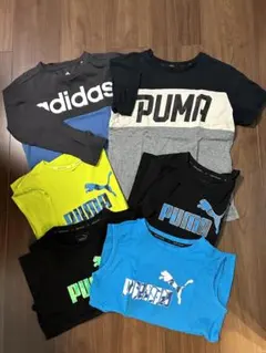 中古　PUMA &adidas Tシャツセット　140