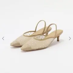 極美品【ル・ベルニ】Rhinestone mules ミュール ドット ストーンのサムネイル