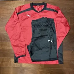 PUMA ピステ 上下セット レッド ブラック