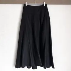 Plage リネン フレアスカート ブラックのサムネイル