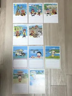 沖縄限定ハガキ10枚　アンパンマン、ちびまる子ちゃん、アラレちゃん