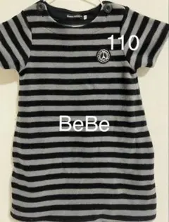 BeBe 半袖ワンピース チュニック110cm