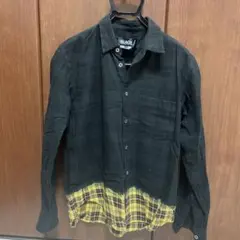 即完売　25SS ブラックコムデギャルソン　オーバーサイズチェックシャツ　シャツ 即完売 25SS ブラックコムデギャルソン オーバーサイズチェック