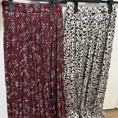 ロング　プリーツスカート 2枚セット