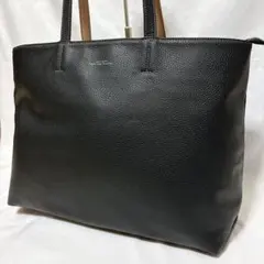 【希少】グリーンレーベルリラクシング レザー ブラック トートバッグ A4