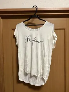 ✴︎qualite/半袖プリント白Tシャツ/フリーサイズのサムネイル