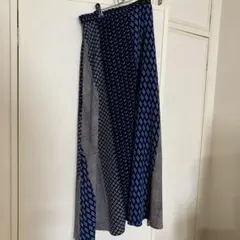 UNITED ARROWS パネル柄 ロングフレアスカート　　サイズ36のサムネイル