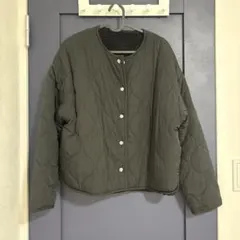 キルティングジャケット ブラック