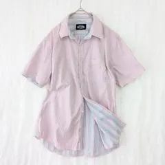 ビームス 半袖シャツ マルチストライプ 綿 M レトロ アメカジ カラフルのサムネイル