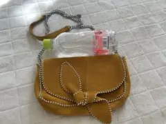 マスタード色 ZARA ショルダーバッグ