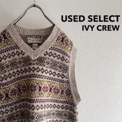 古着 “IVY CREW” Fair Isle Knit Vest