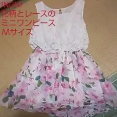 55⃝  INGNI  ☆  花柄とレースのミニワンピース  ☆  Ｍサイズ