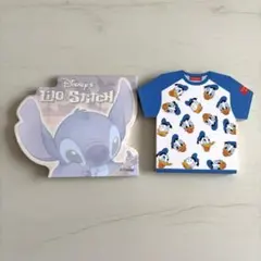 ディズニー リロ&スティッチ ドナルドダック Tシャツ型 メモ帳 平成レトロ