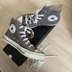 コンバース ハイカット スニーカー　グレー　23.5