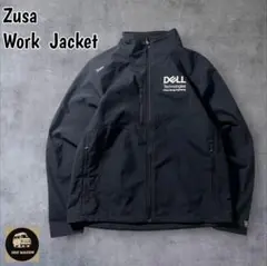 Zusa企業刺繍ロゴソフトシェルジャケットエコフレンドリー無地ソリッドLのサムネイル