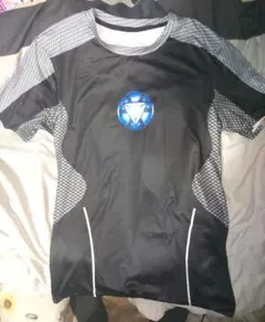 アイアンマン トニースターク風 Tシャツ 黒